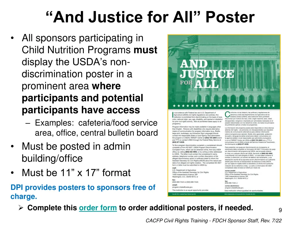 and justice for all poster