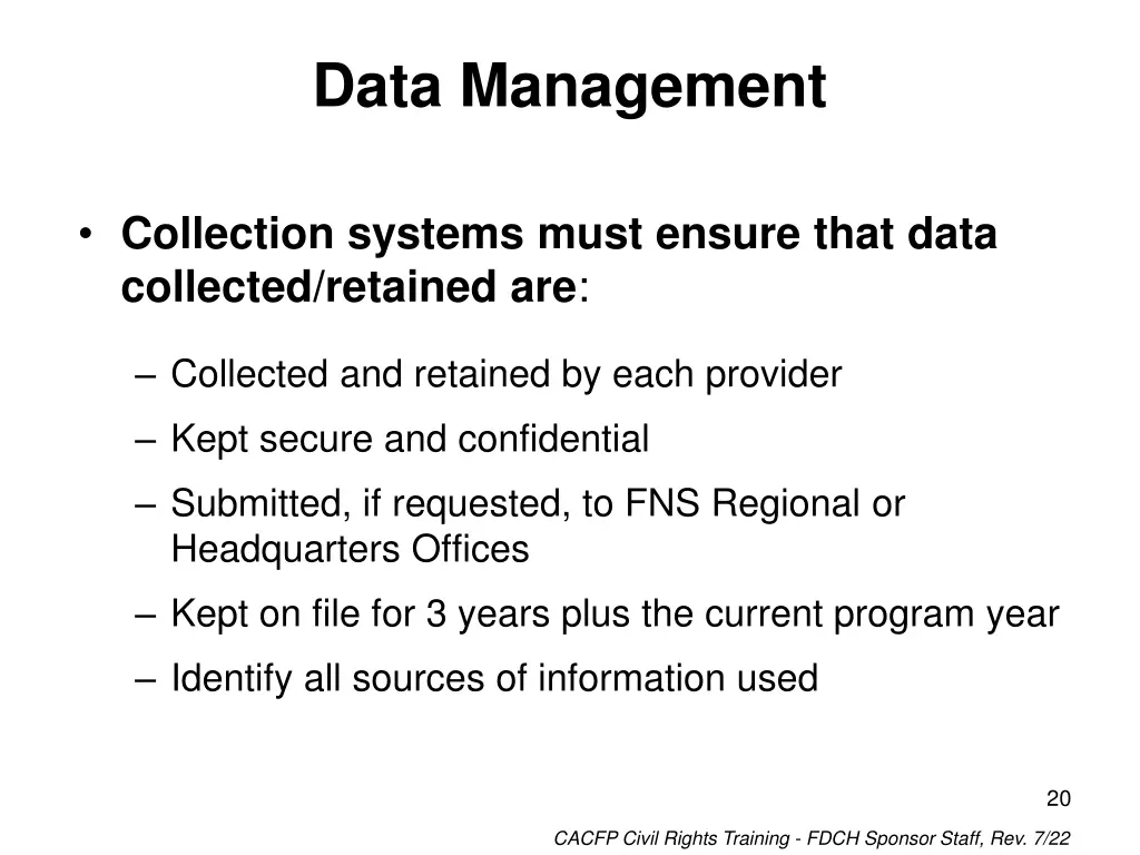 data management