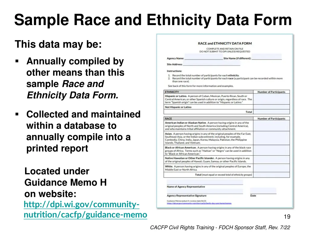 sample race and ethnicity data form