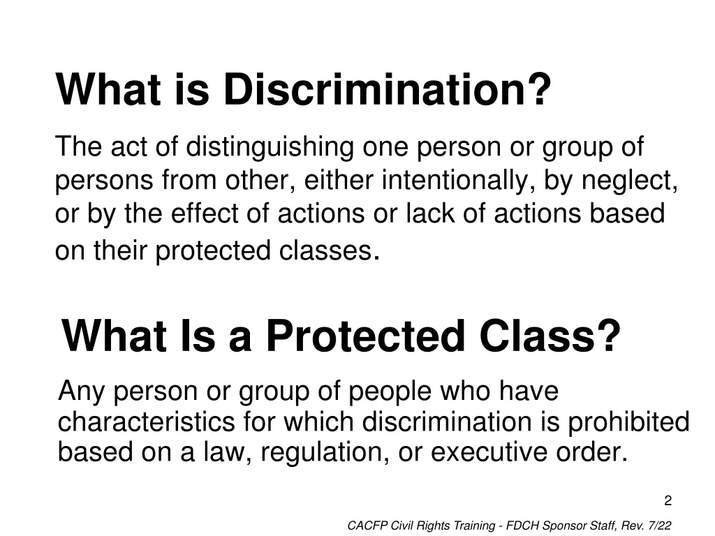 what is discrimination