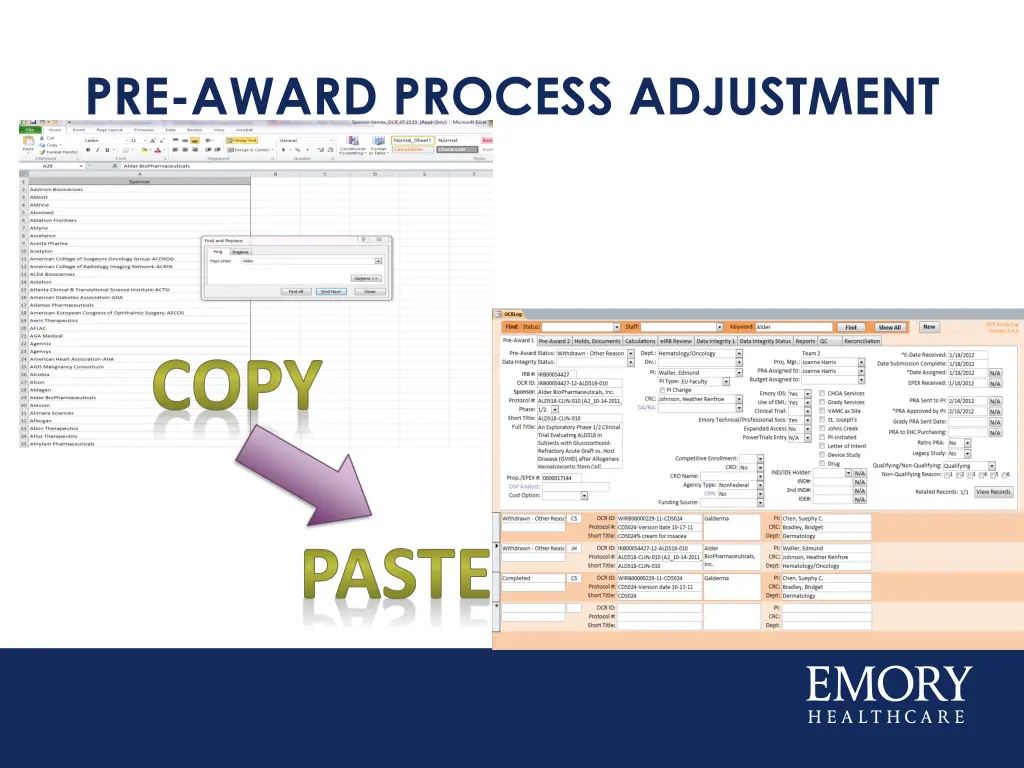 pre award process adjustment 1