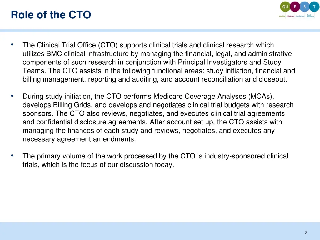 role of the cto