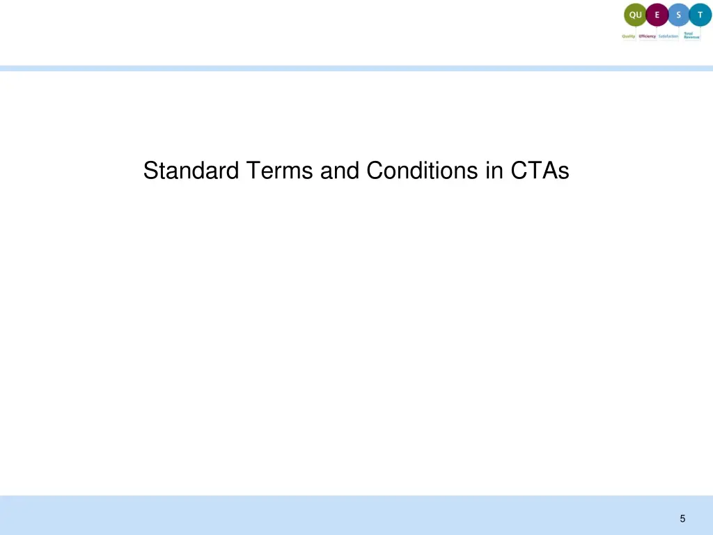 standard terms and conditions in ctas