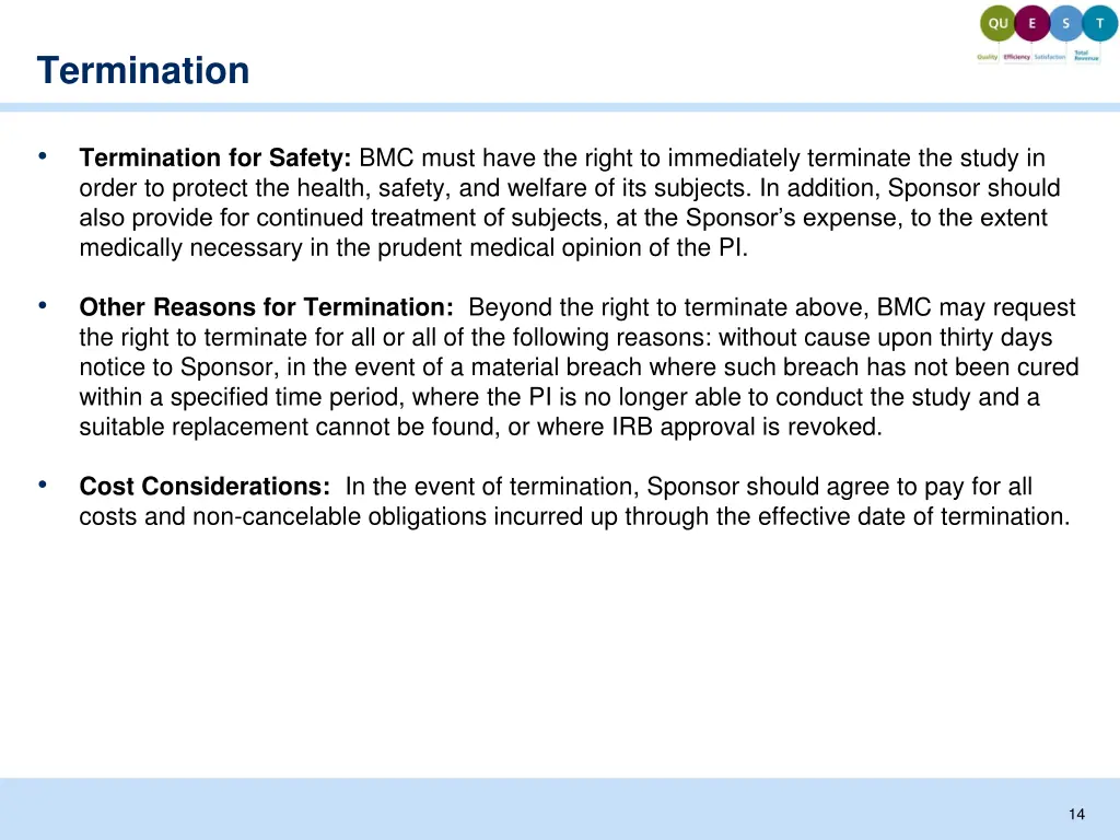 termination