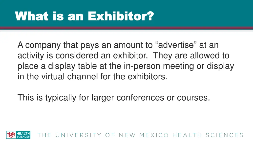 what is an exhibitor what is an exhibitor
