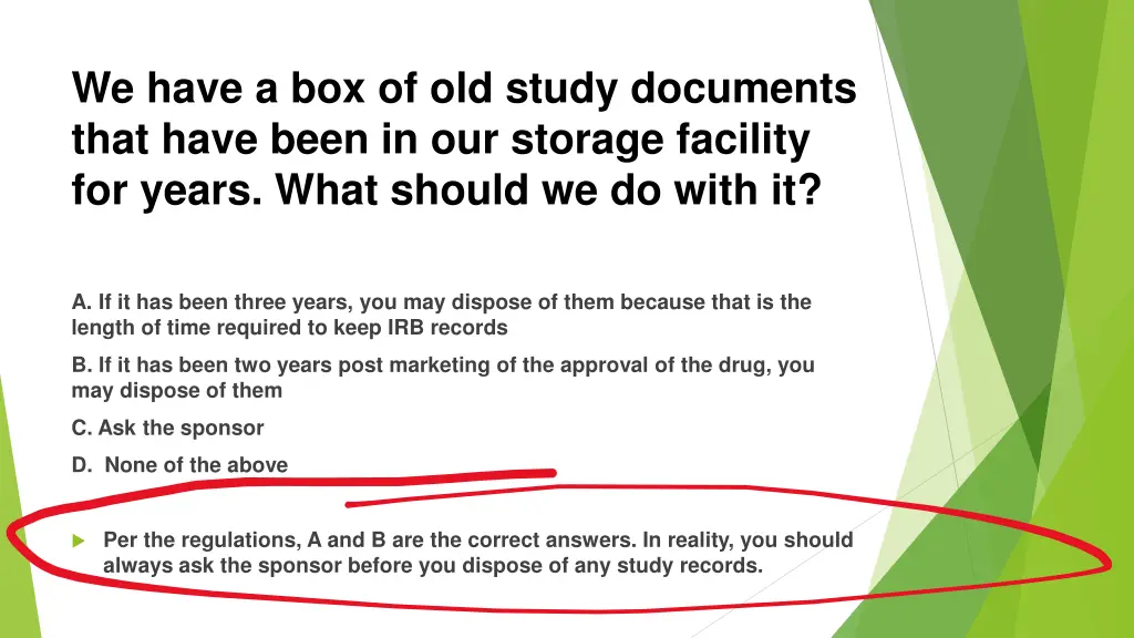 we have a box of old study documents that have 1
