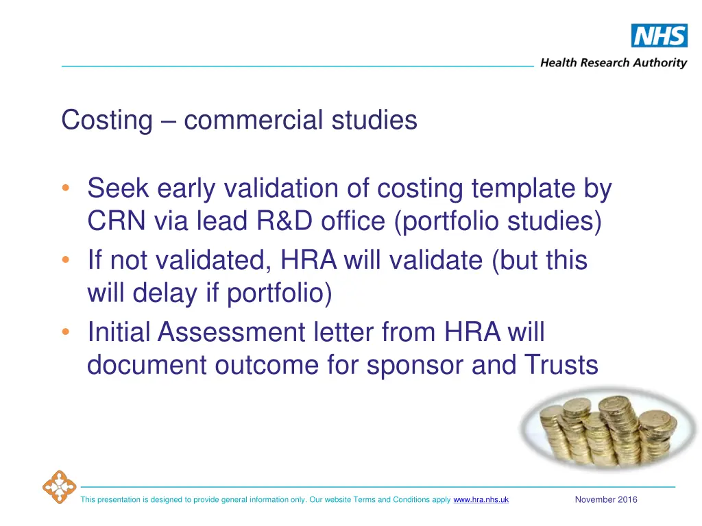 costing commercial studies