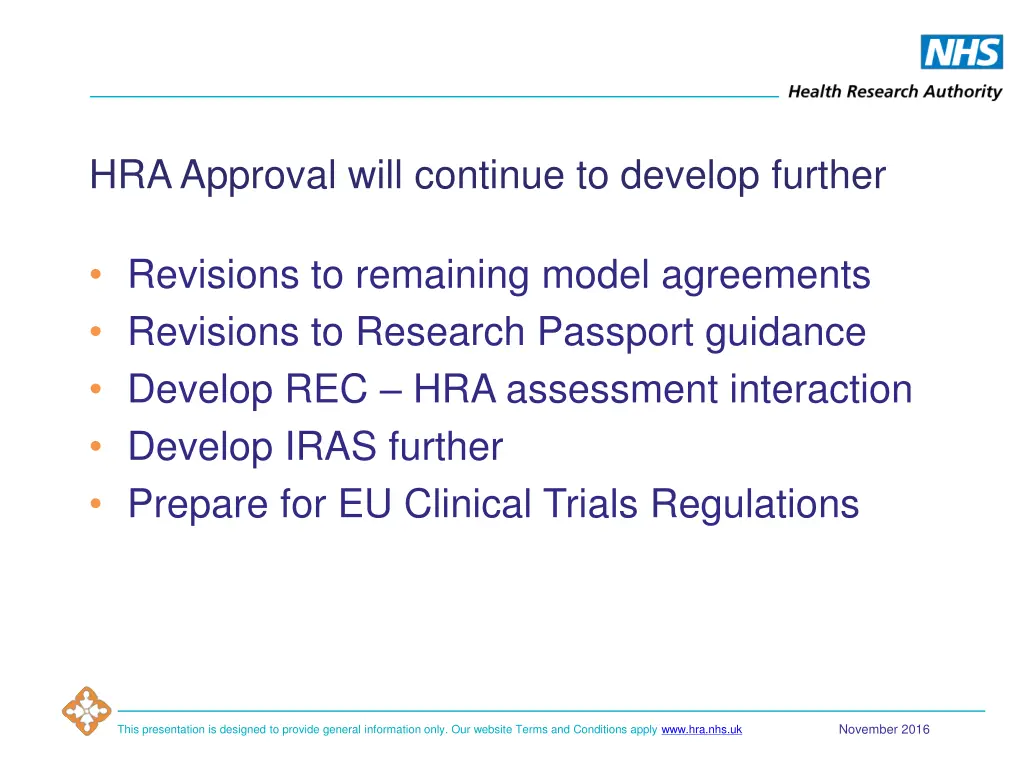 hra approval will continue to develop further
