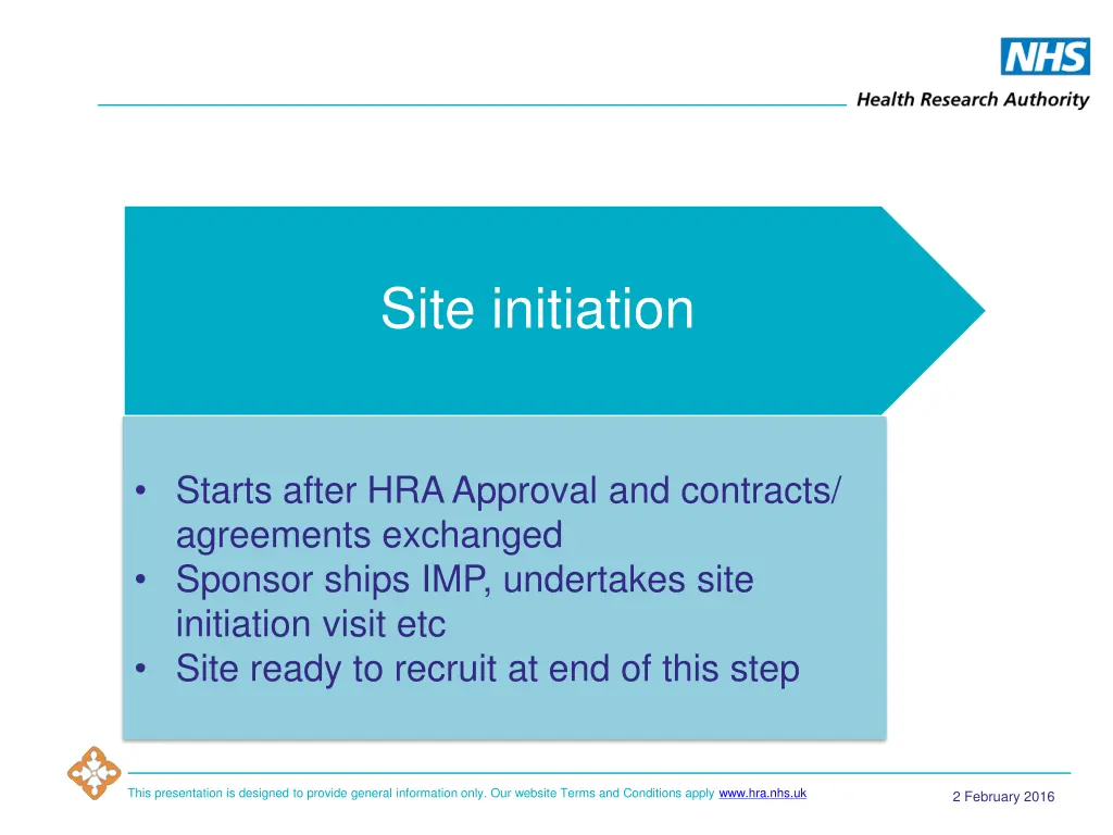 site initiation