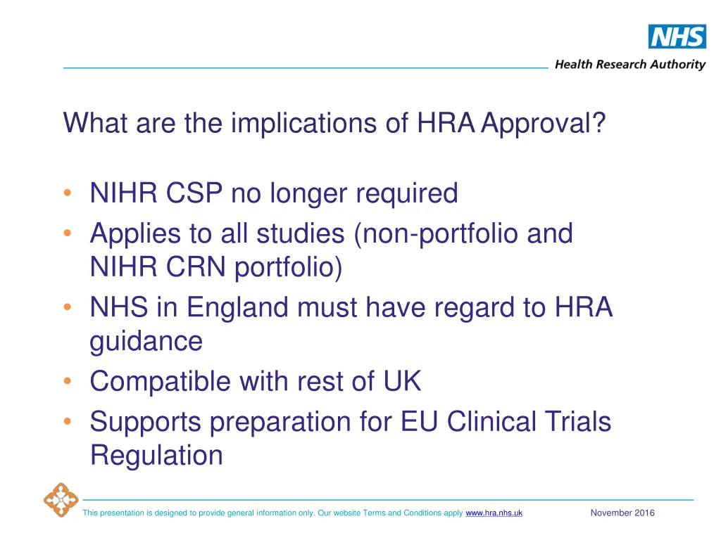 what are the implications of hra approval