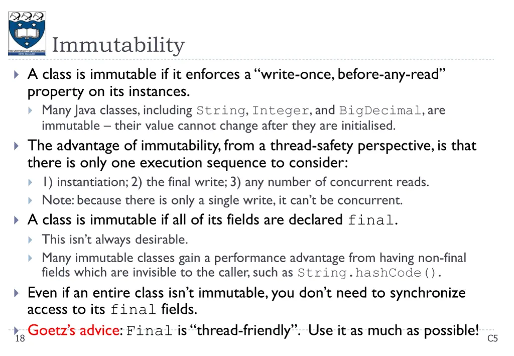 immutability