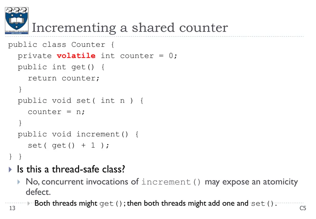 incrementing a shared counter 1