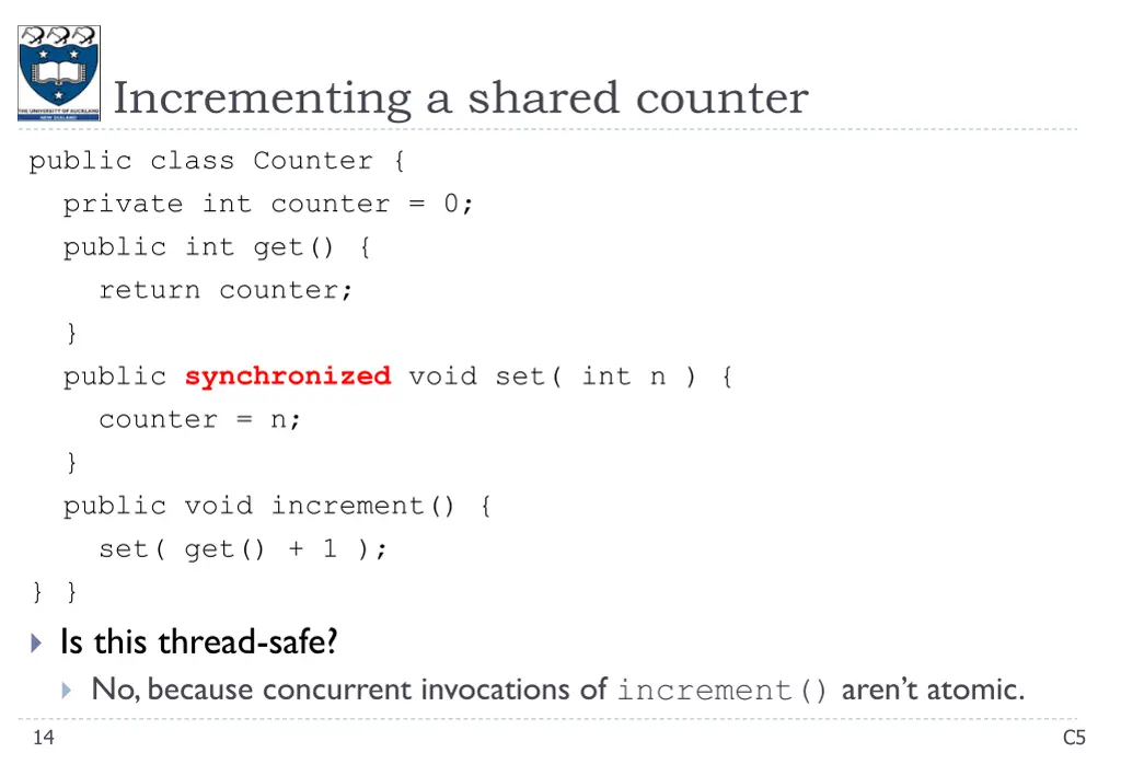 incrementing a shared counter 2