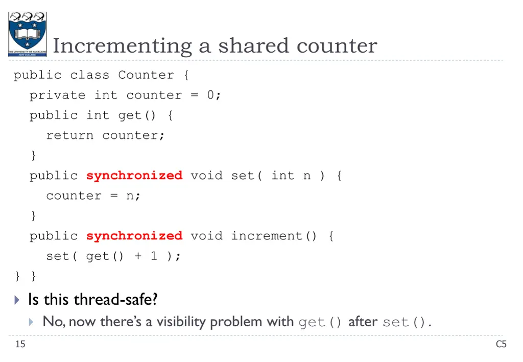 incrementing a shared counter 3