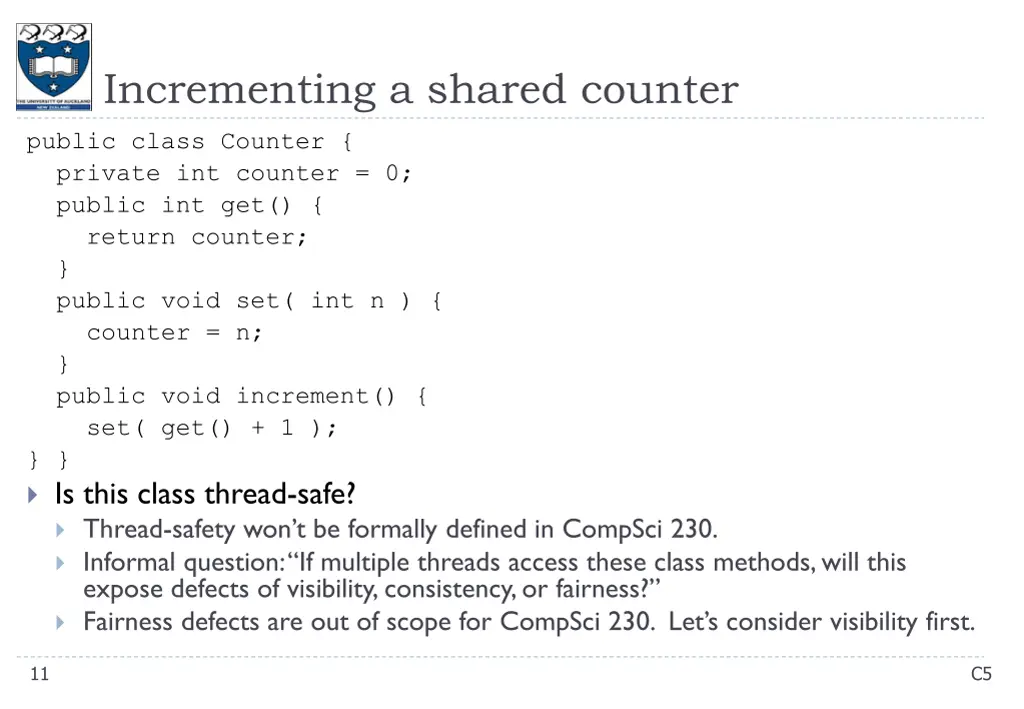 incrementing a shared counter
