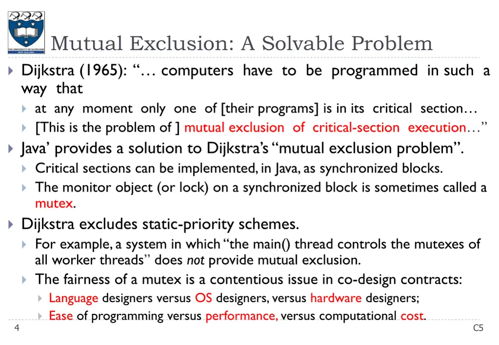 mutual exclusion a solvable problem dijkstra 1965