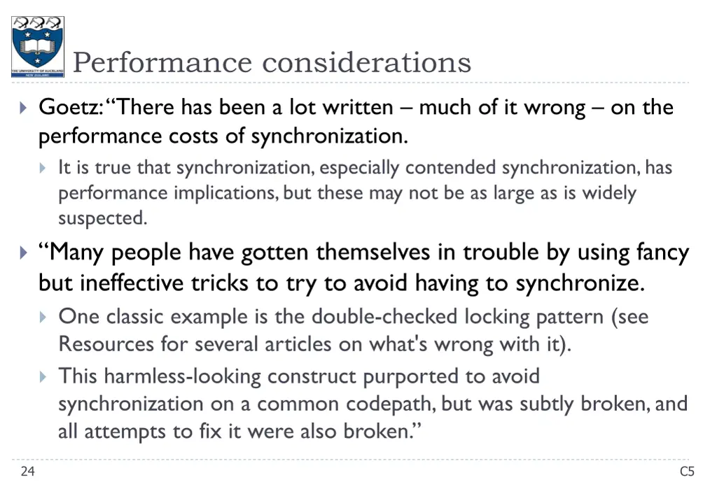 performance considerations