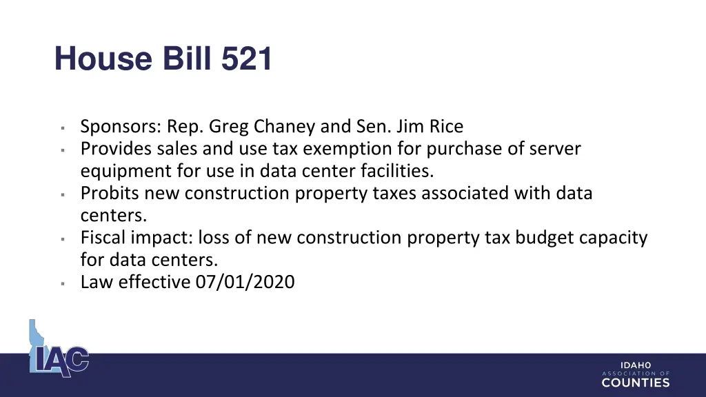 house bill 521