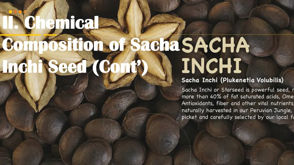ii chemical ii chemical composition of sacha