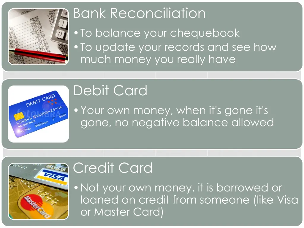 bank reconciliation to balance your chequebook