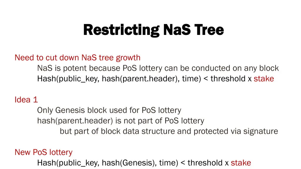 restricting restricting nas