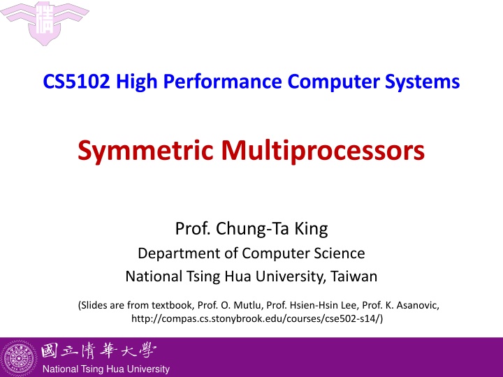 cs5102 high performance computer systems