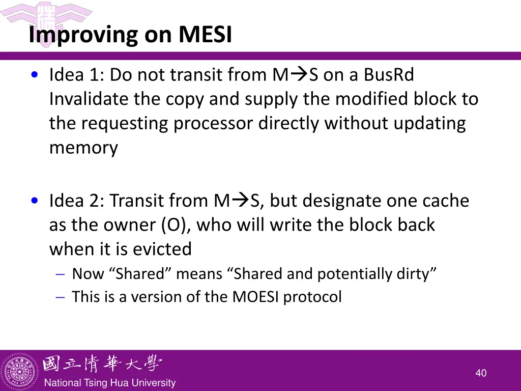 improving on mesi