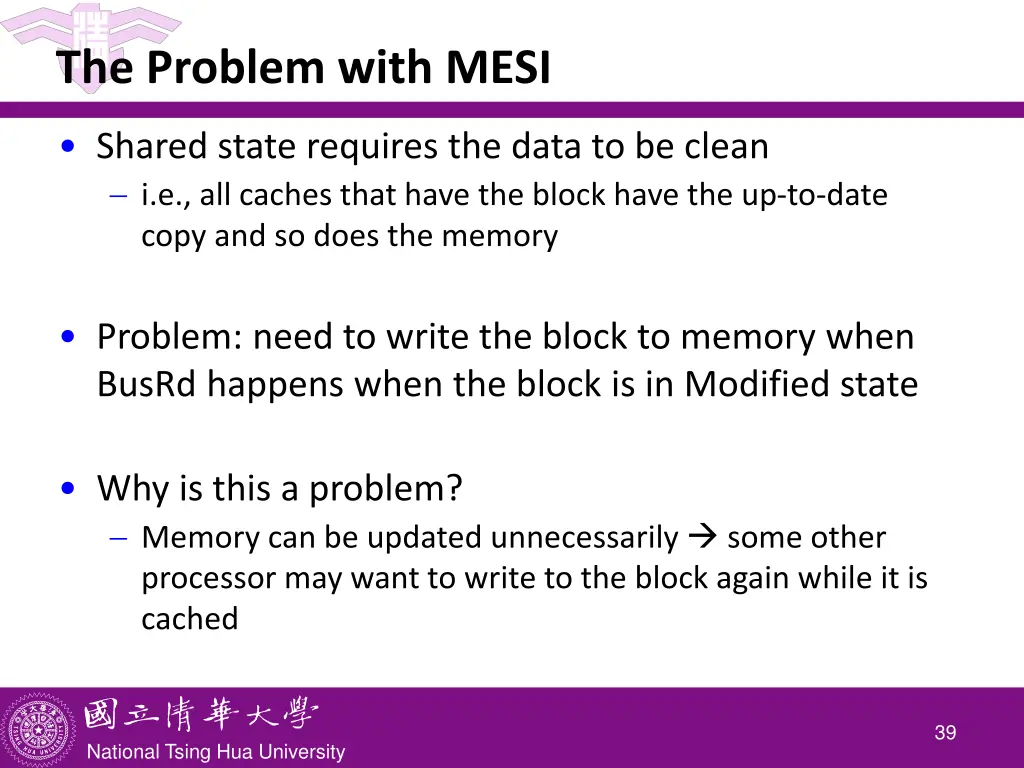 the problem with mesi