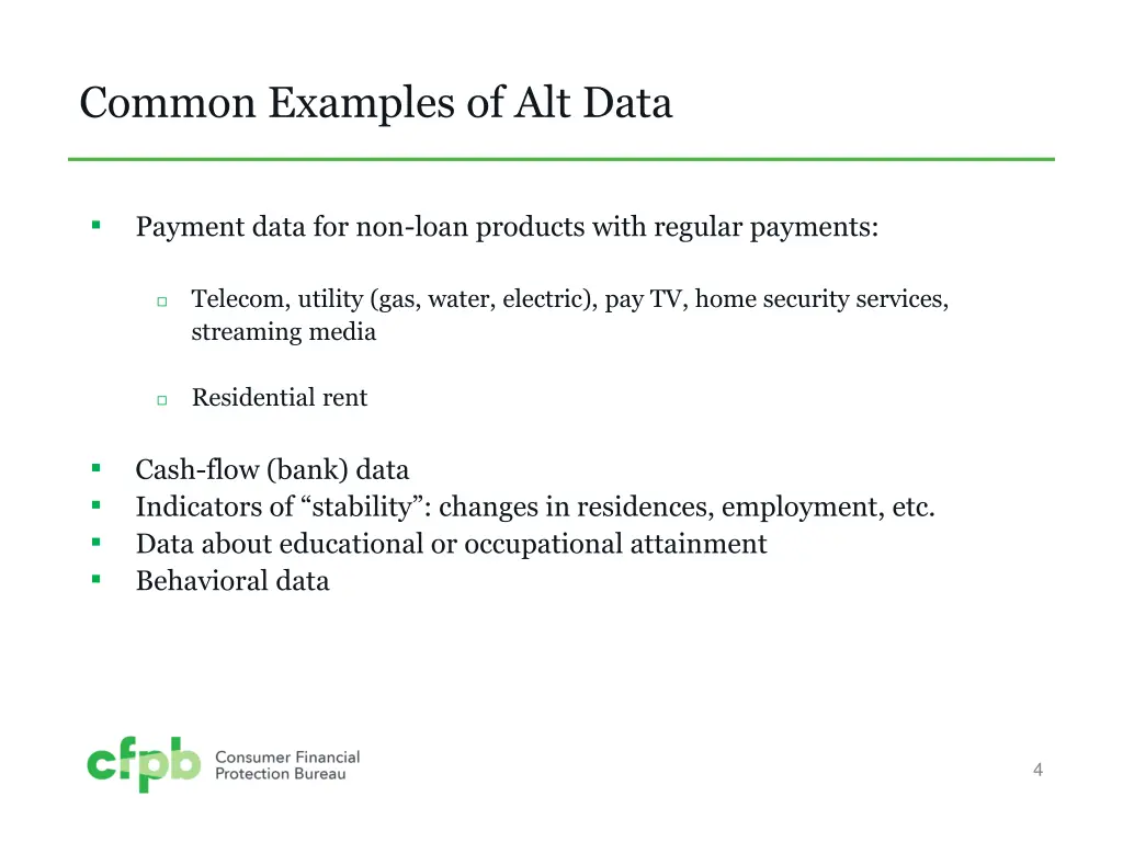 common examples of alt data