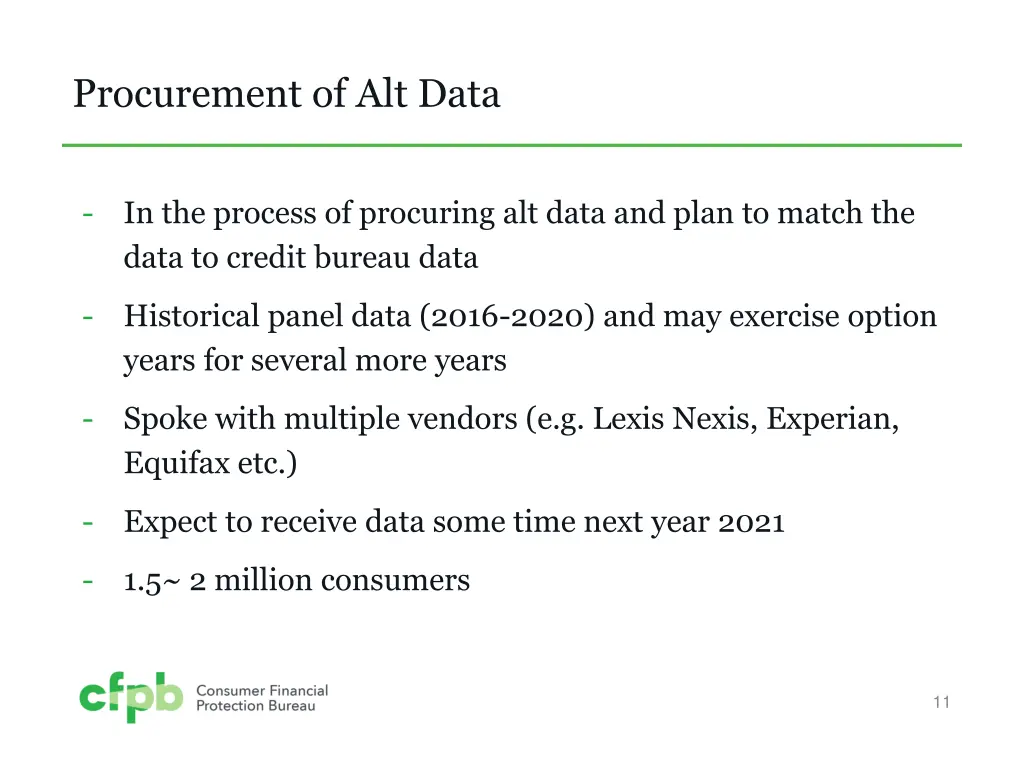 procurement of alt data