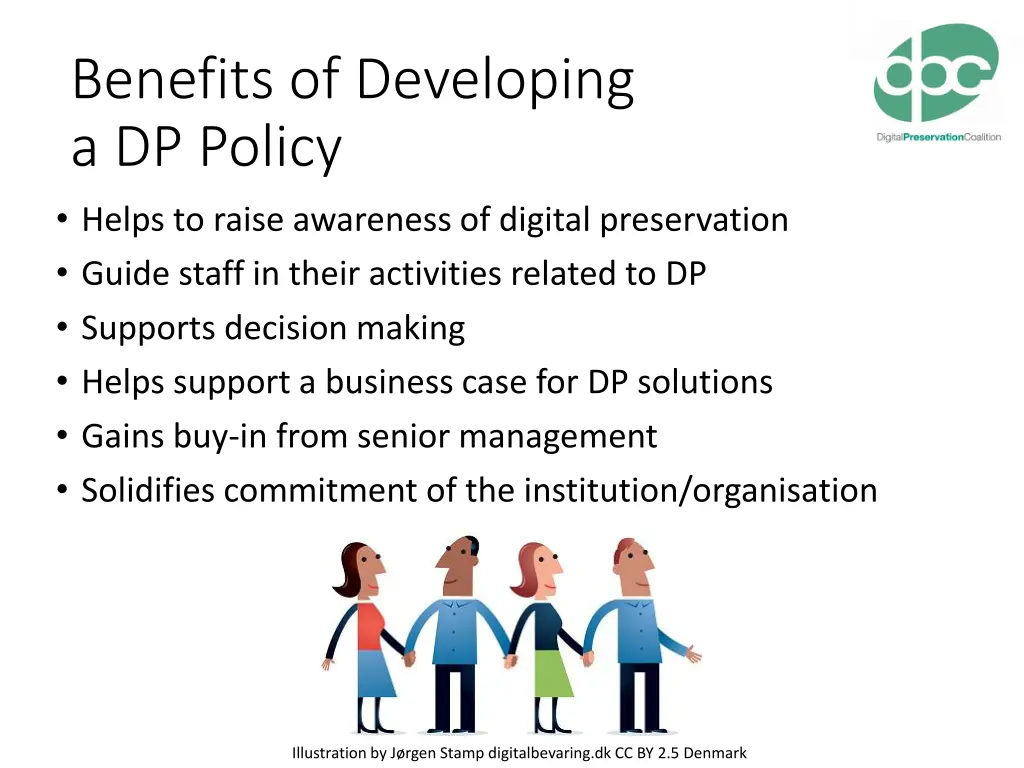 benefits of developing a dp policy helps to raise