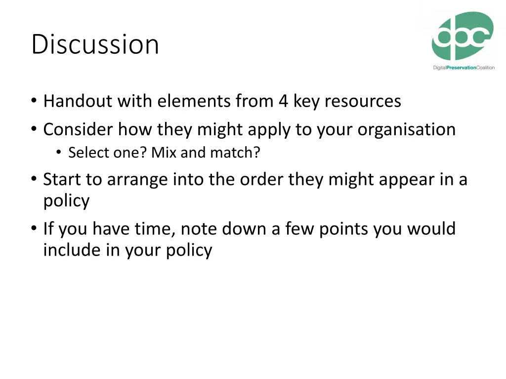 discussion
