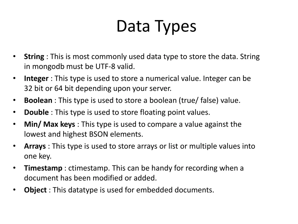 data types