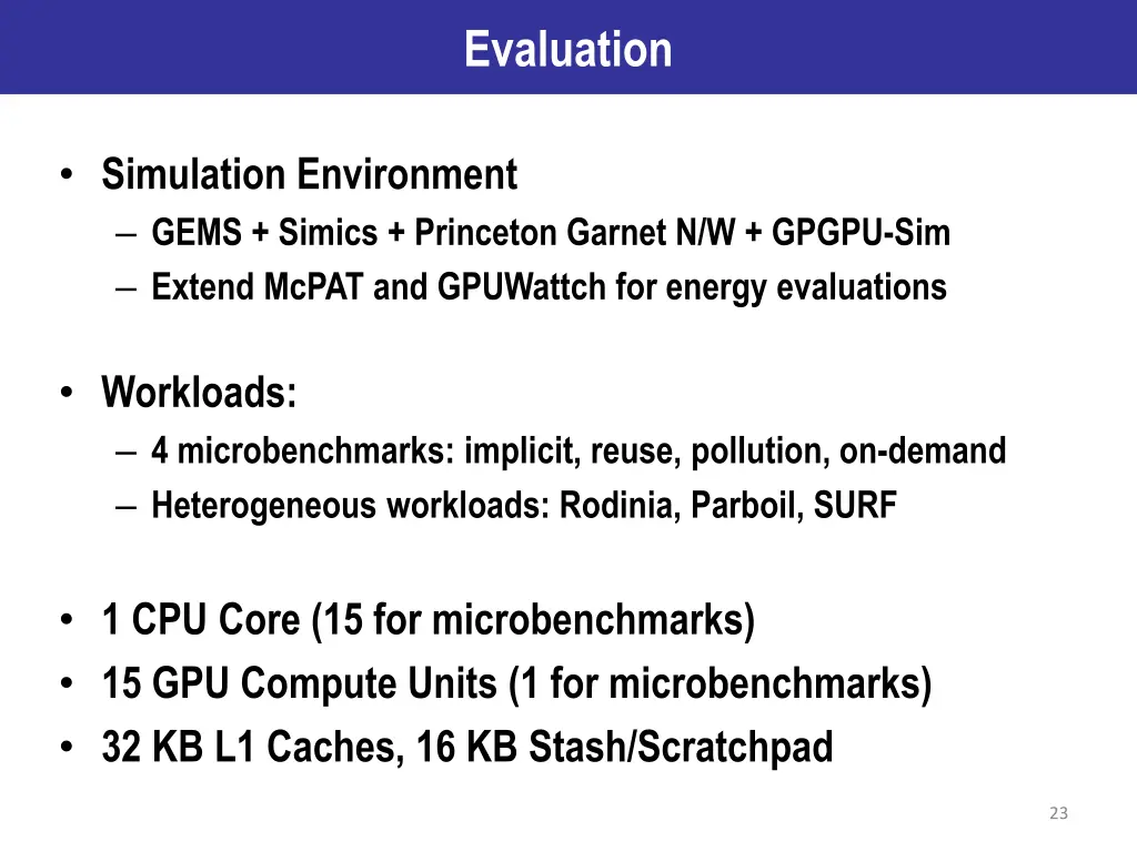 evaluation