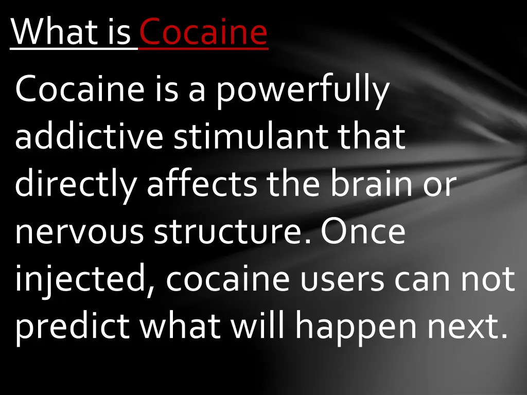 what is cocaine