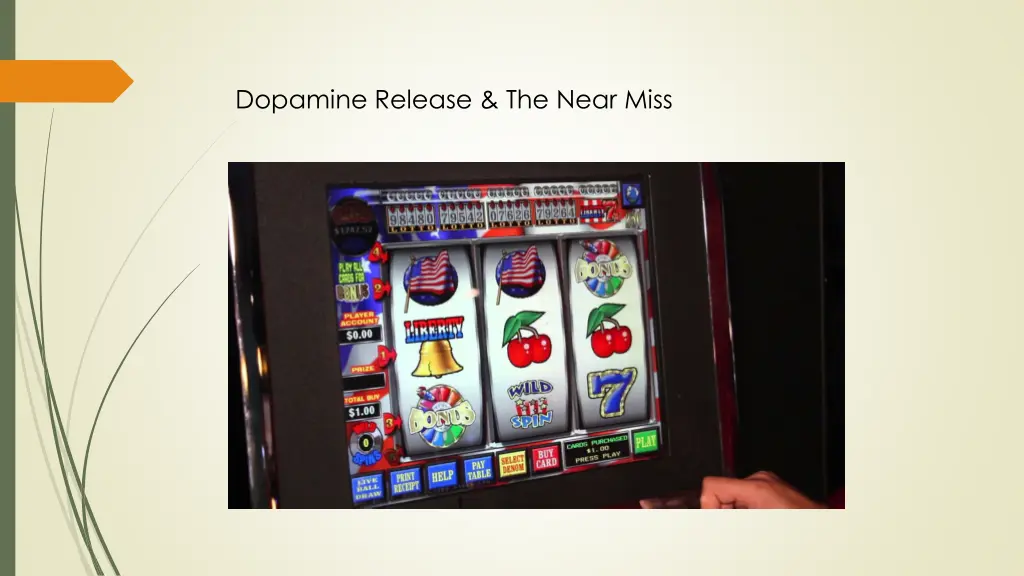 dopamine release the near miss
