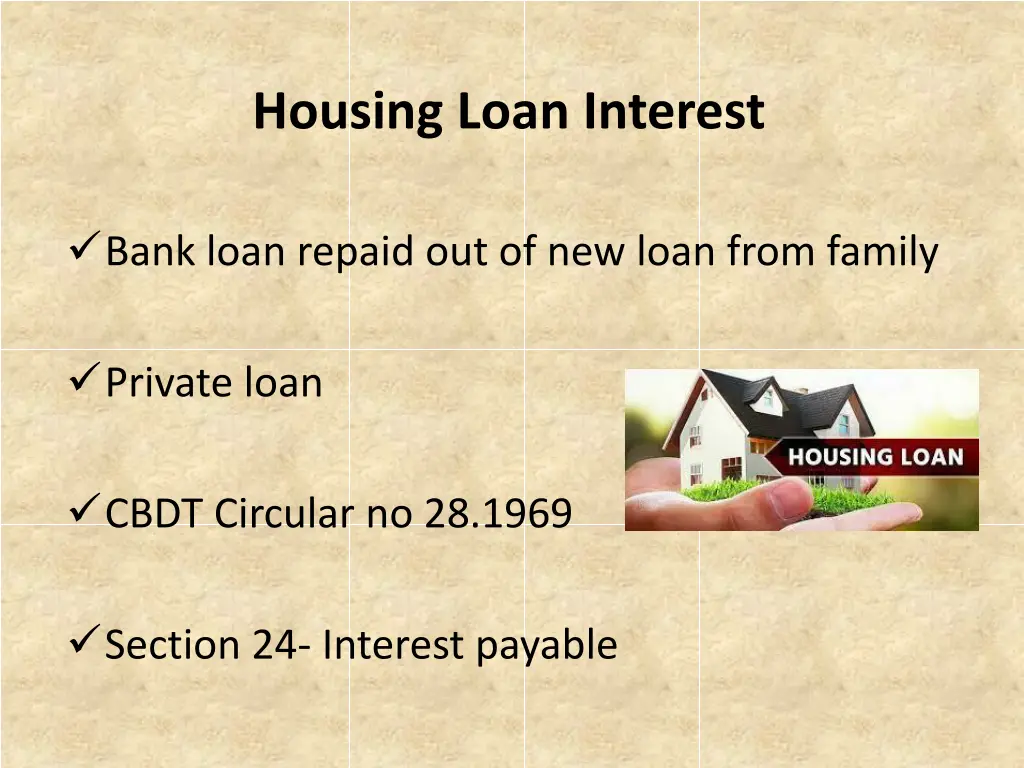 housing loan interest