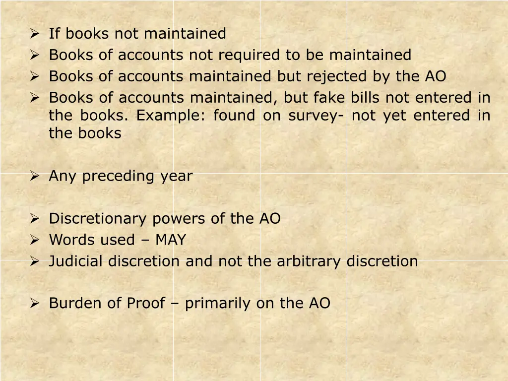 if books not maintained books of accounts