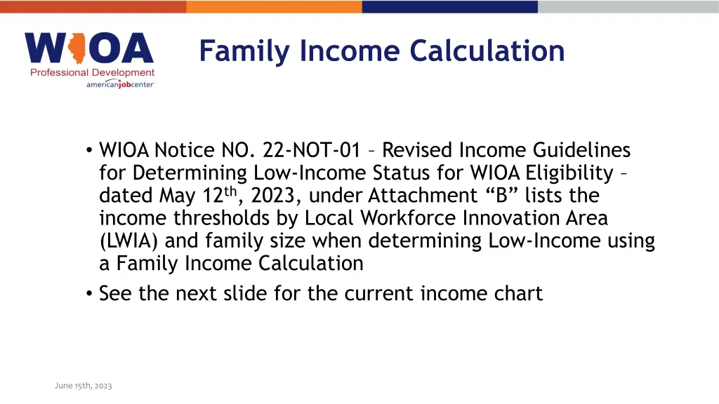 family income calculation 2