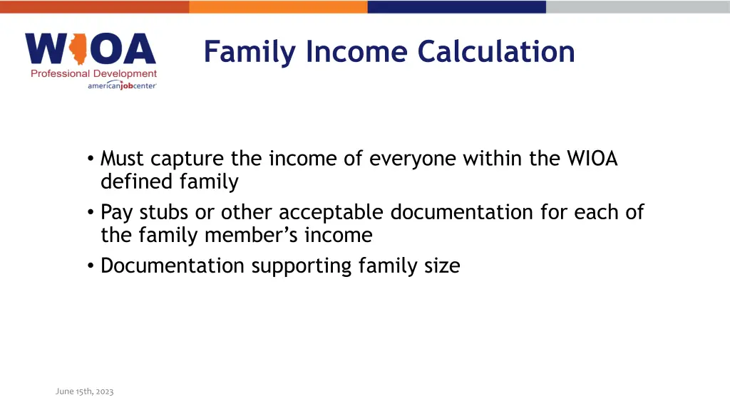 family income calculation 3