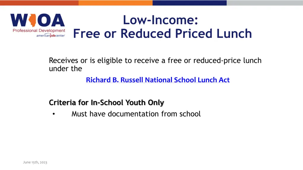 low income