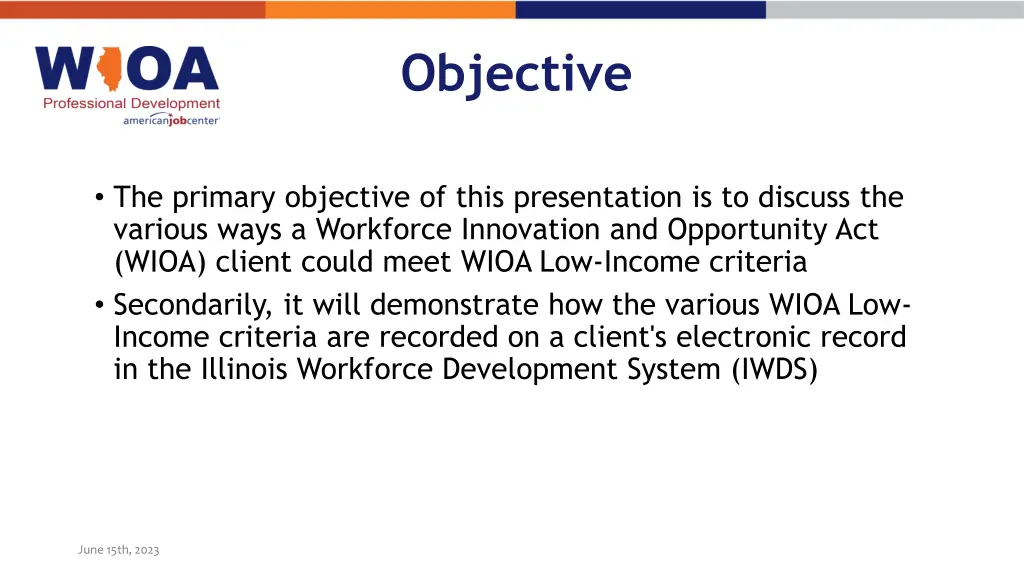 objective
