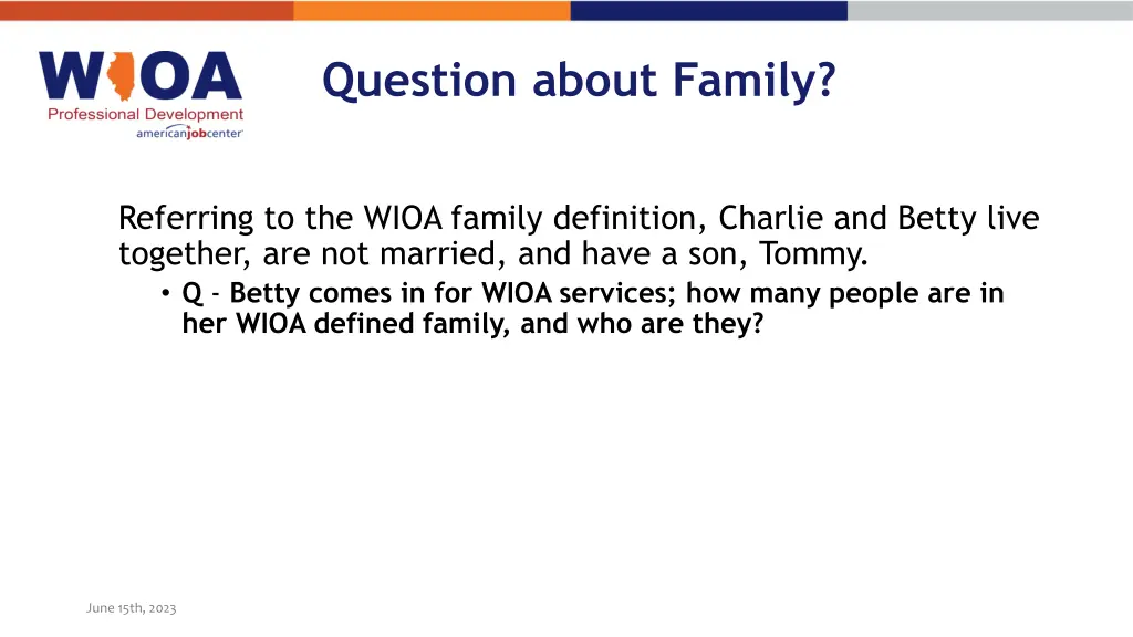 question about family