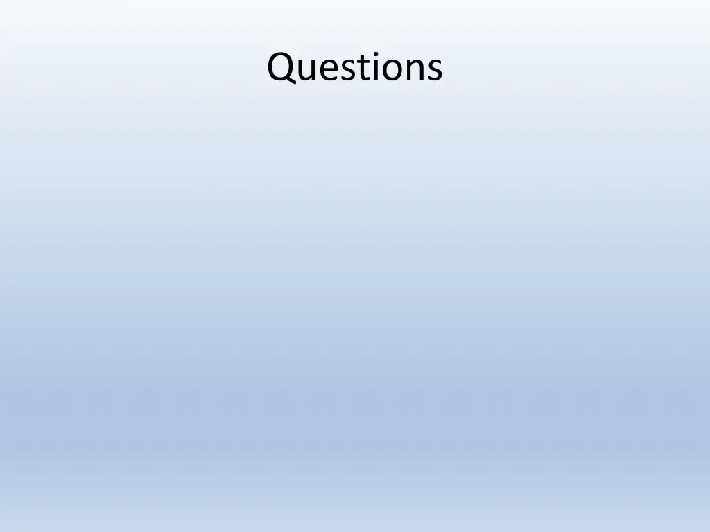 questions