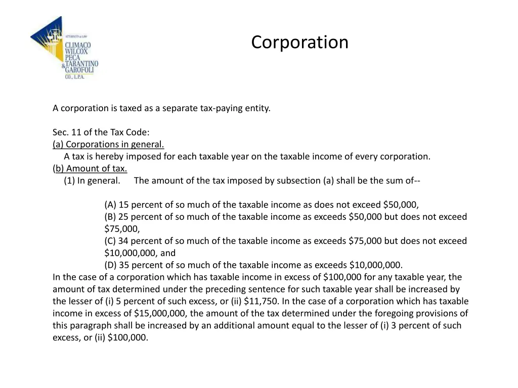corporation