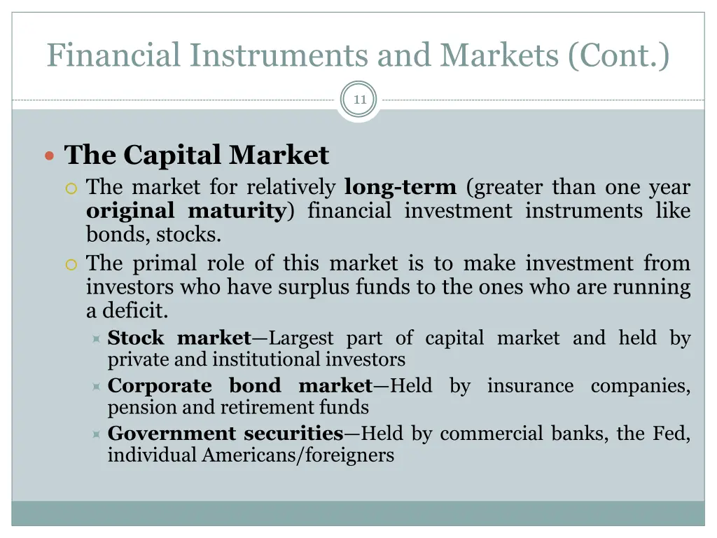 financial instruments and markets cont 5