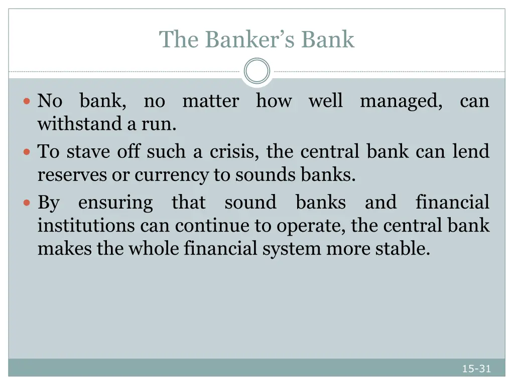 the banker s bank 1