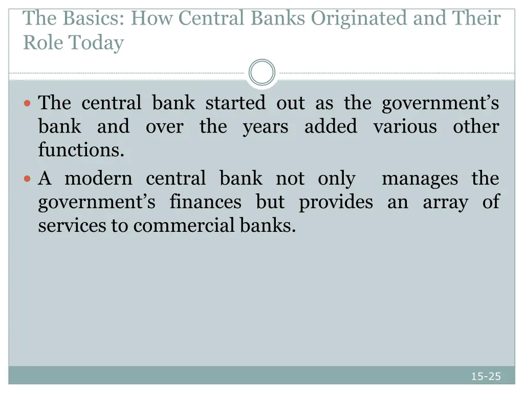 the basics how central banks originated and their