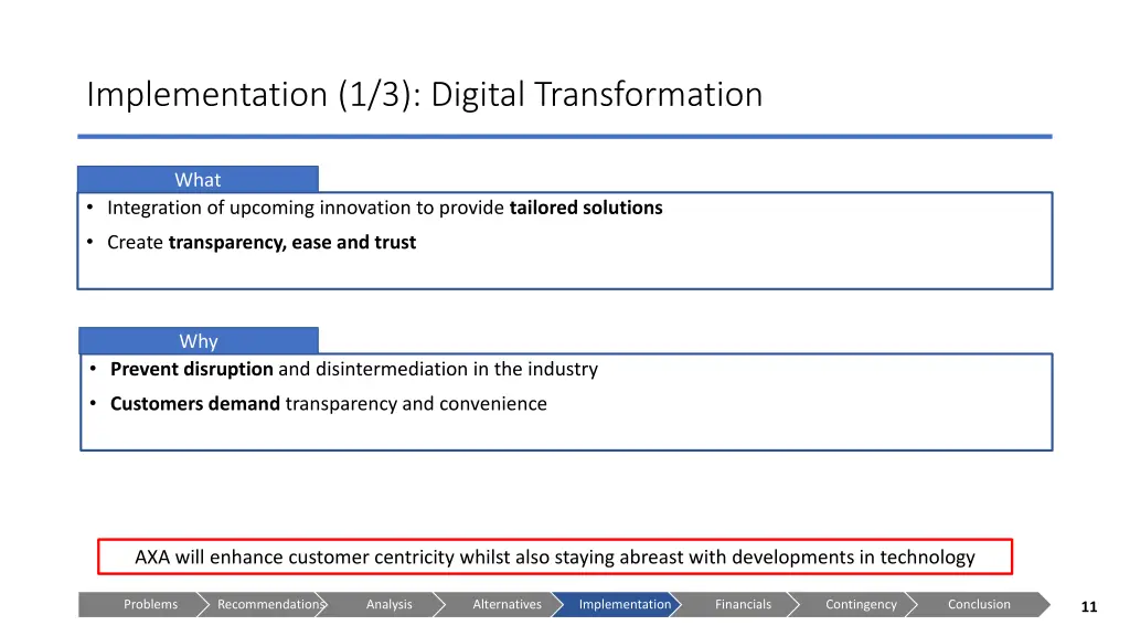 implementation 1 3 digital transformation