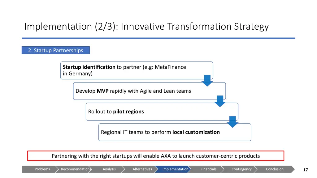 implementation 2 3 innovative transformation 2